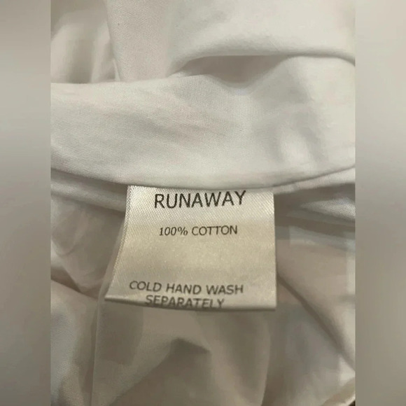 SOLD RUNAWAY Tighan One Shoulder White Mini Dress-Large - Picture 10 of 10